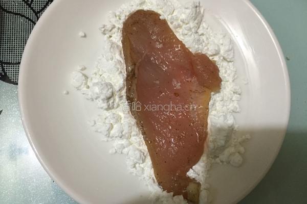 香酥鸡排芝士汉堡包的做法图解3