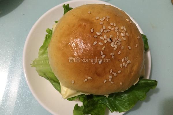 香酥鸡排芝士汉堡包的做法图解17