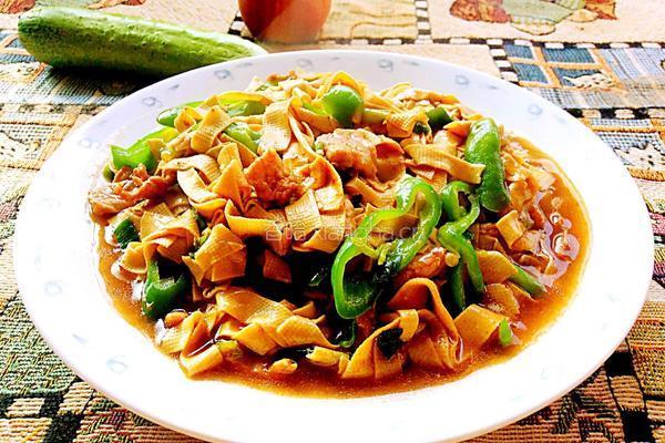 尖椒干豆腐的做法图解10