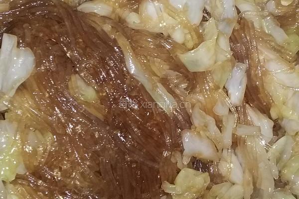 手撕包菜炒粉条的做法图解4
