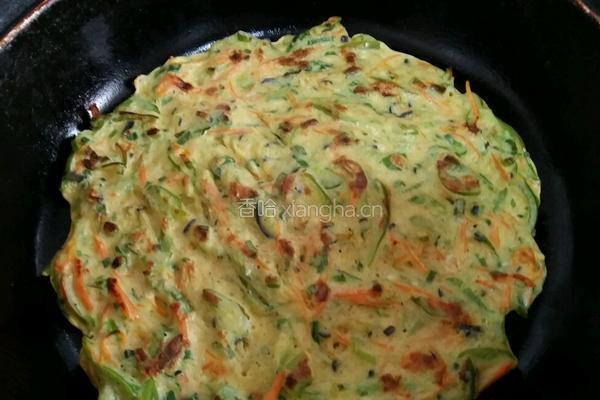 蔬菜鸡蛋饼的做法图解5