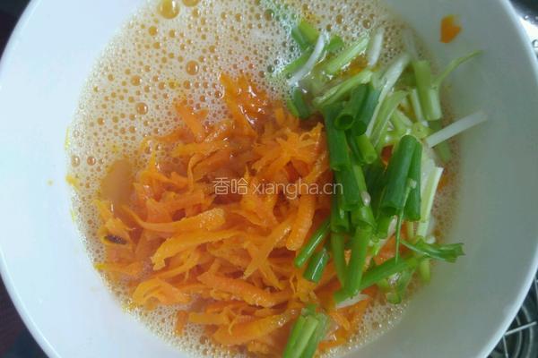 胡萝卜炒鸡蛋的做法图解4