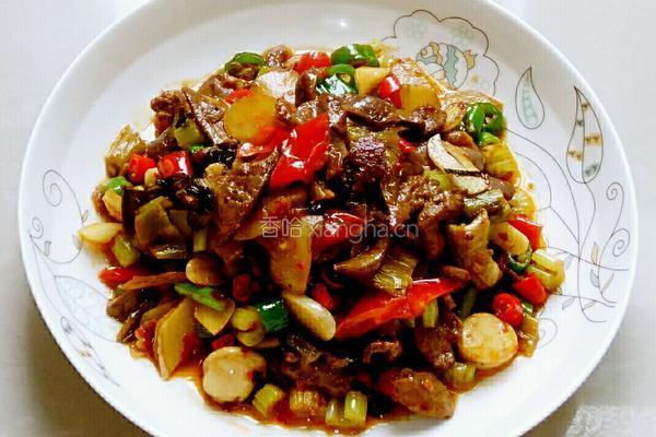 酸辣鸡肝胗的做法图解4