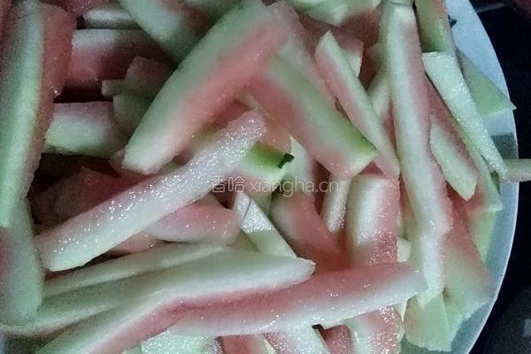 家菜＊西瓜翠衣的做法图解1