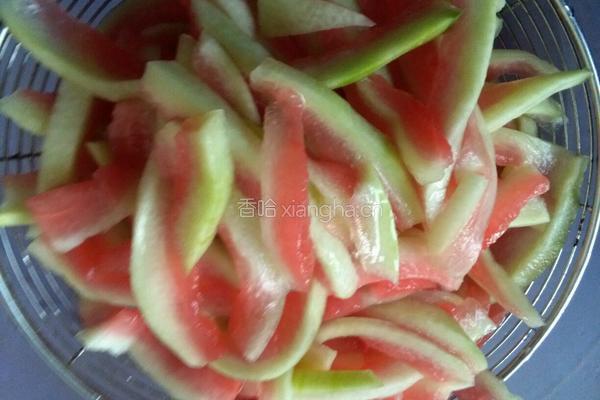 家菜＊西瓜翠衣的做法图解3