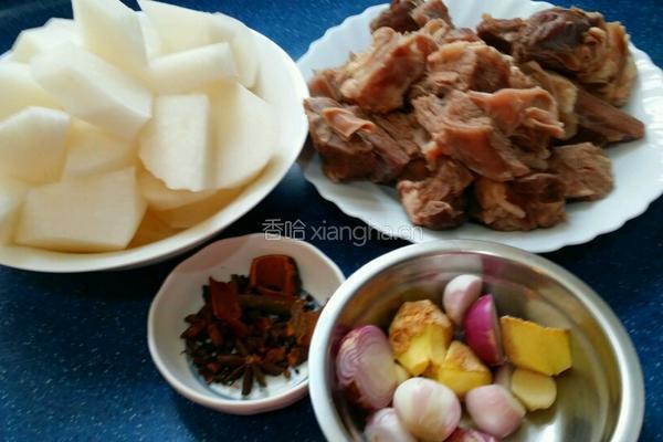 蘿卜炆牛腩的做法图解1