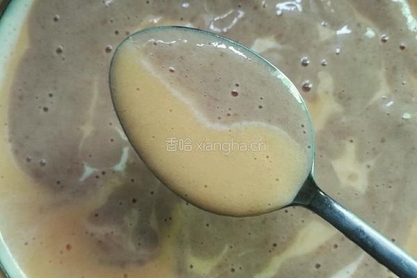 樱桃木瓜双色奶昔的做法图解1