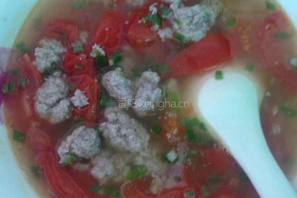 西红柿肉丸汤的做法图解9