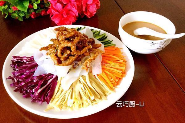五彩大拉皮的做法图解13