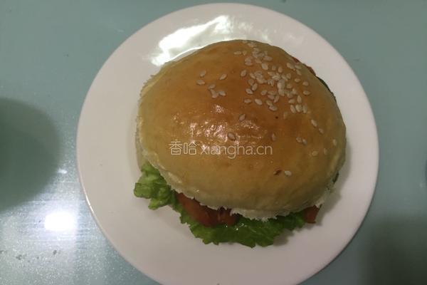 奥尔良鸡腿堡的做法图解13
