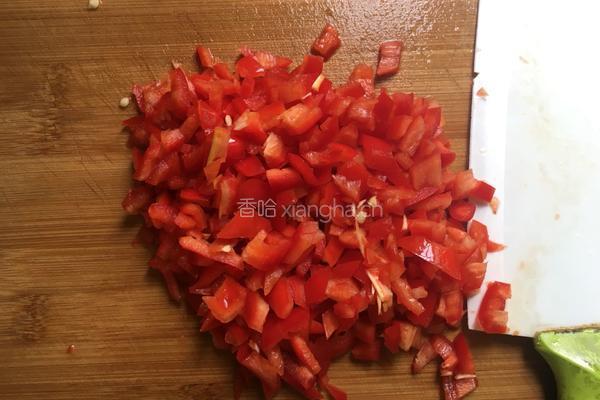 红辣椒炒豌豆肉末的做法图解3
