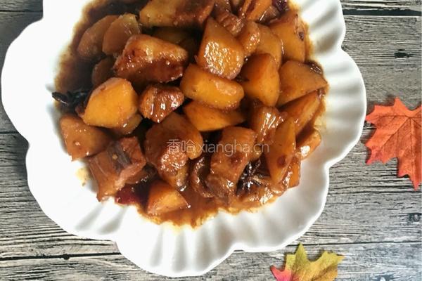 土豆焖五花肉的做法图解11