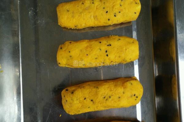 南瓜泥包馒头条的做法图解4