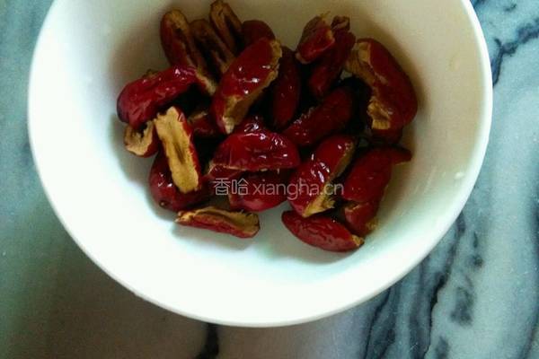 红豆红枣豆浆的做法图解2