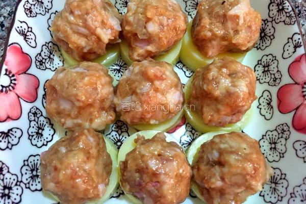 玉子豆腐蒸肉丸的做法图解3