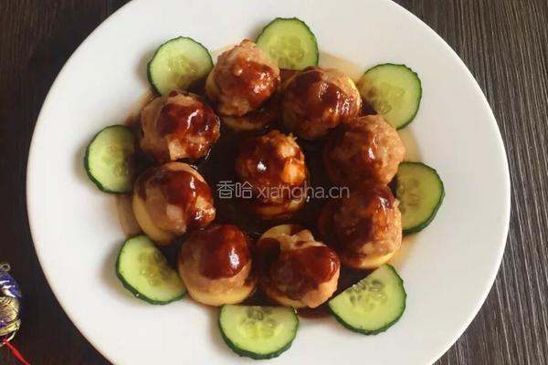 玉子豆腐蒸肉丸的做法图解6
