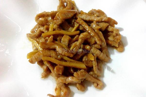 肉丝青椒炒榨菜的做法图解5
