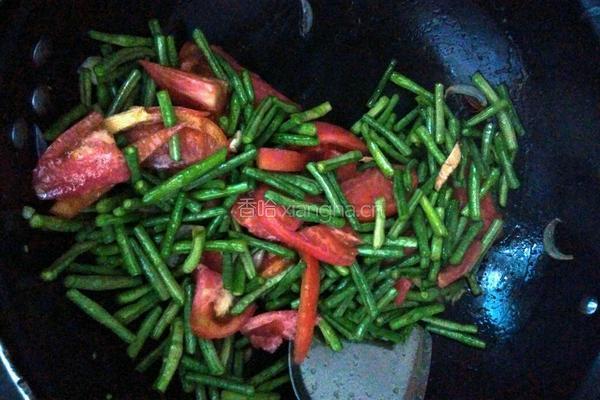 番茄炒豆角的做法图解6