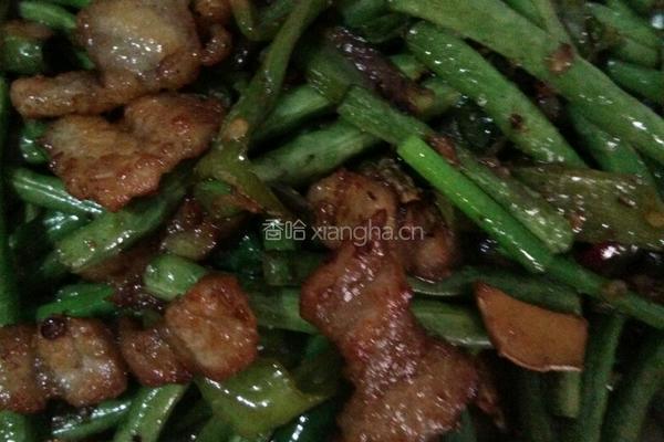 五花肉炒豇豆