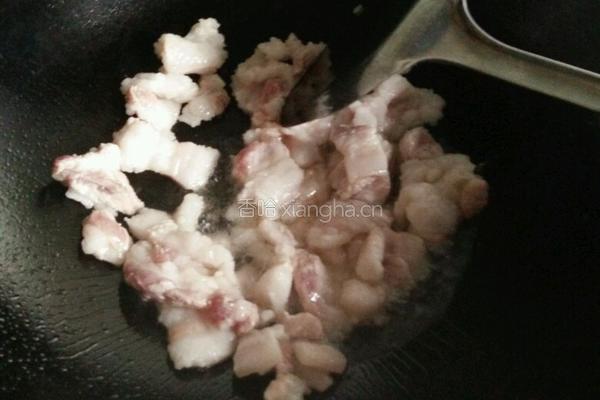 五花肉炒豇豆的做法图解3