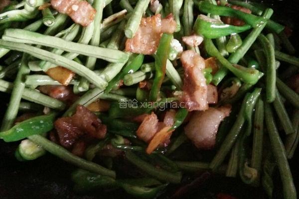 五花肉炒豇豆的做法图解6