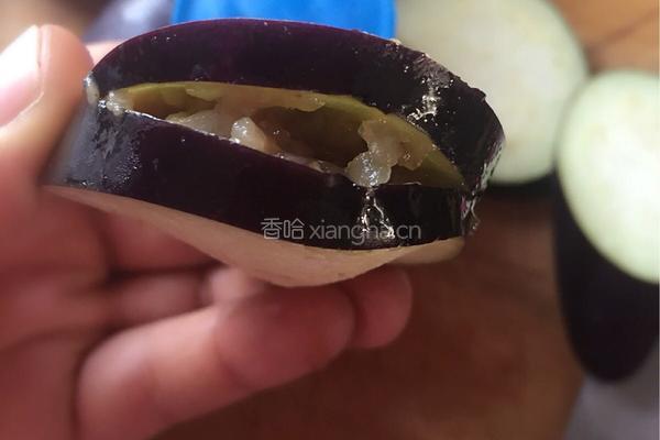 肉末酿茄子的做法图解4