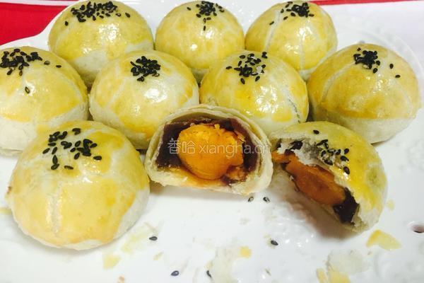 蛋黄酥月饼简单版的做法图解17
