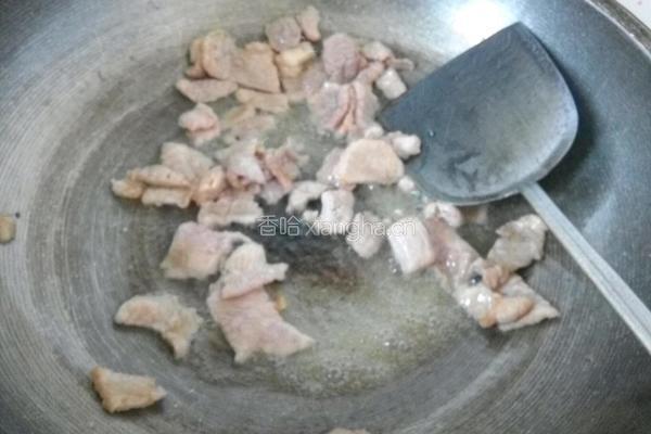 茭白炒肉片的做法图解6