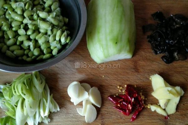 毛豆炖冬瓜的做法图解1