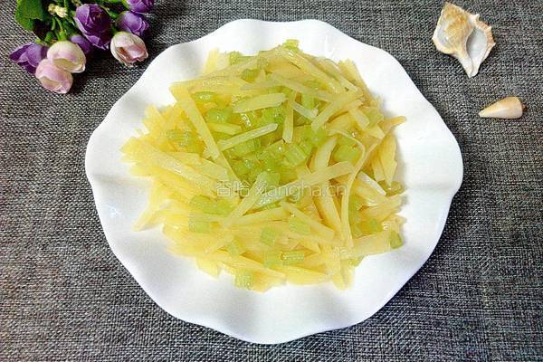芹菜炒土豆丝的做法图解6
