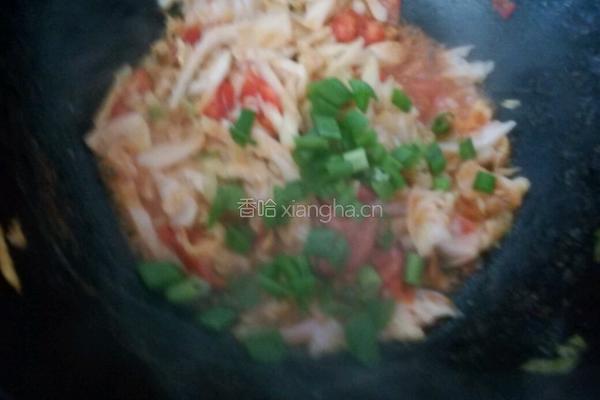 大头菜炒西红柿的做法图解9