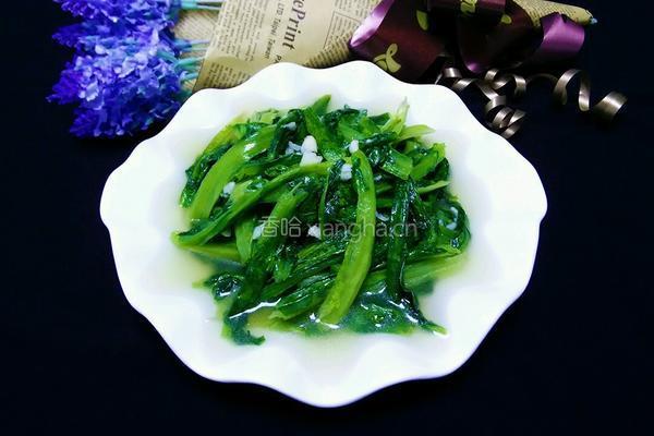 蒜茸油麦菜的做法图解8