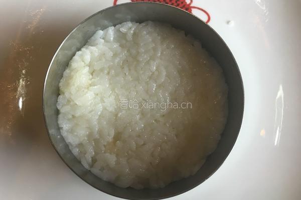 姜汁烧肉米汉堡的做法图解4