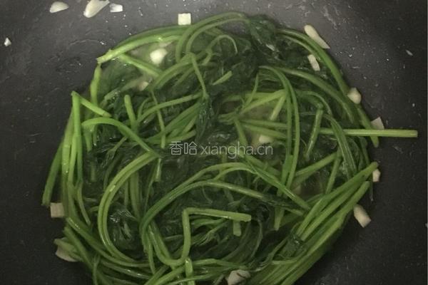 蒜香红薯叶的做法图解7