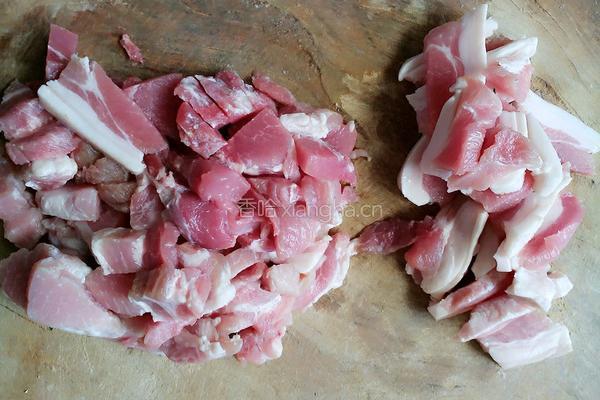 猪肉炖粉条的做法图解1