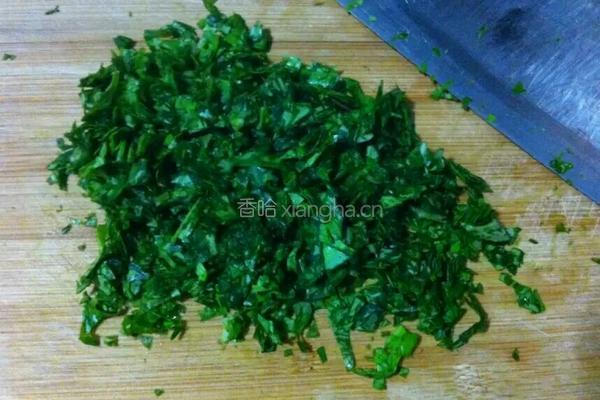 空心菜饼的做法图解3