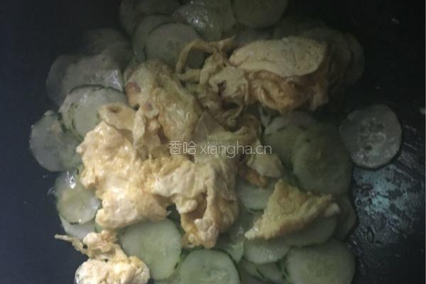 青瓜炒鸡蛋的做法图解6