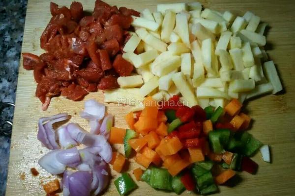 咖喱牛肉的做法图解1