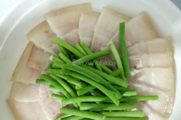 蒜苔炒肉片的做法图解4
