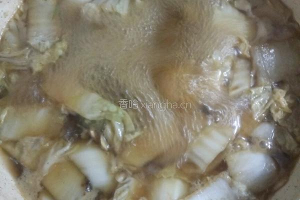 白菜粉丝汤的做法图解5