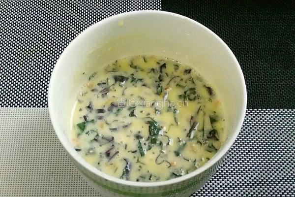 紫苏虾米鸡蛋饼的做法图解7
