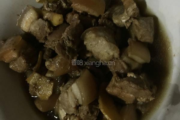五花肉顿胡萝卜的做法图解6