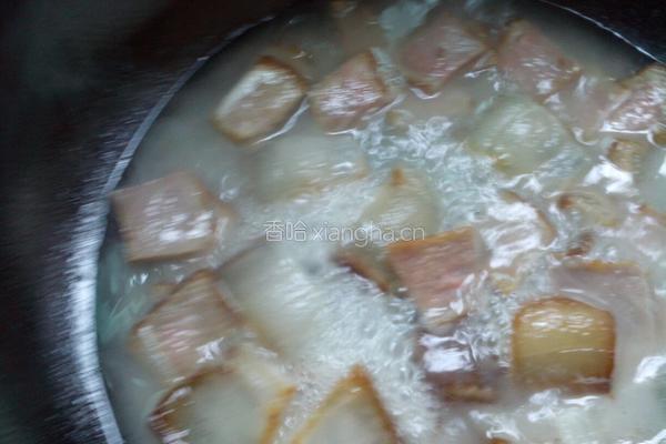 花菇炒腊肉的做法图解3