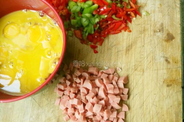 辣椒鸡蛋煎馍片的做法图解1