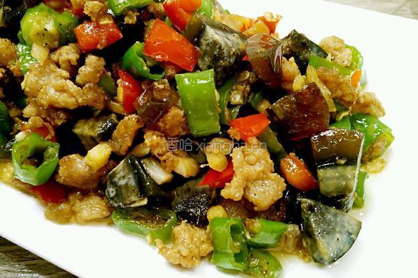 尖椒皮蛋炒肉末的做法图解7