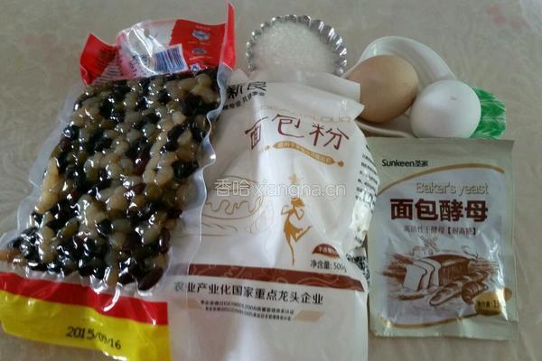 蜜豆面包的做法图解1
