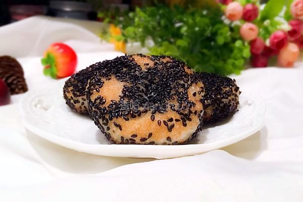 黑芝麻糯米饼的做法图解8