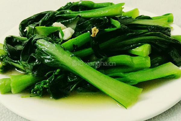 蒜蓉炒菜心的做法图解5