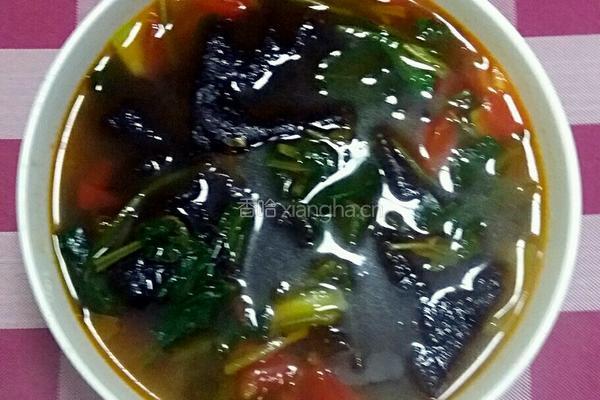 西红柿海苔汤