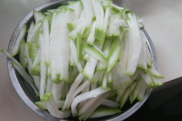 清炒瓠瓜的做法图解2